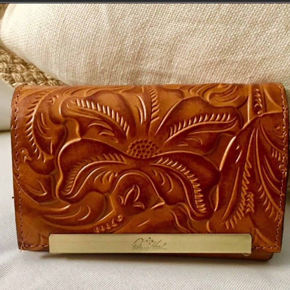 Patricia Nash Leather tooled wallet